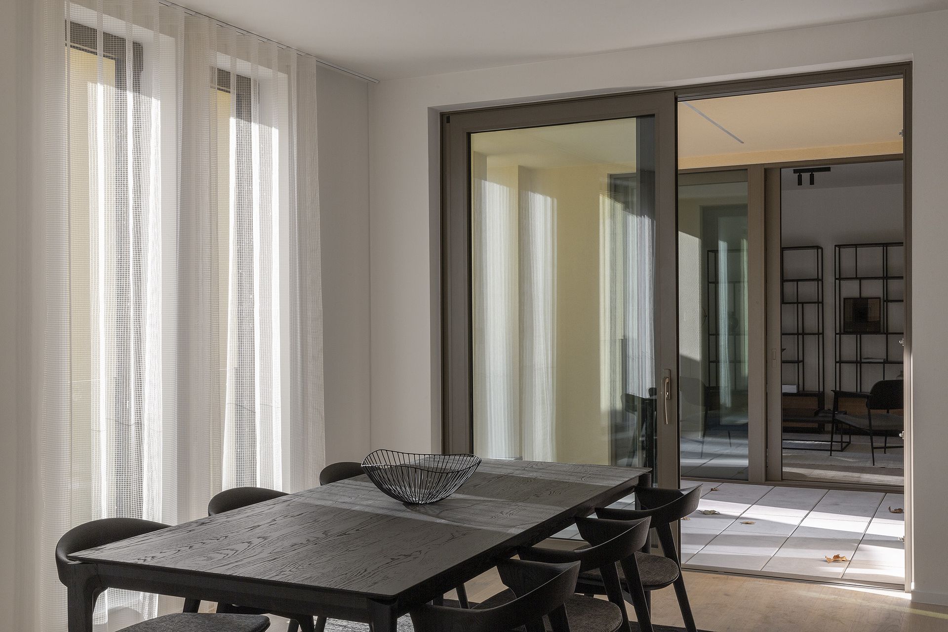 Dining room with Bok dining table | Live Light