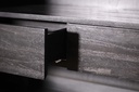 Grooves storage cupboard - 2 doors - 2 inside drawers