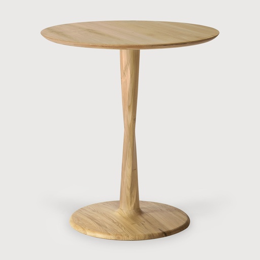 [50017] Oak Torsion dining table (70x70x76cm)