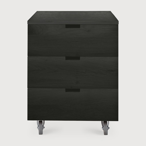 [50621] Billy black drawer unit