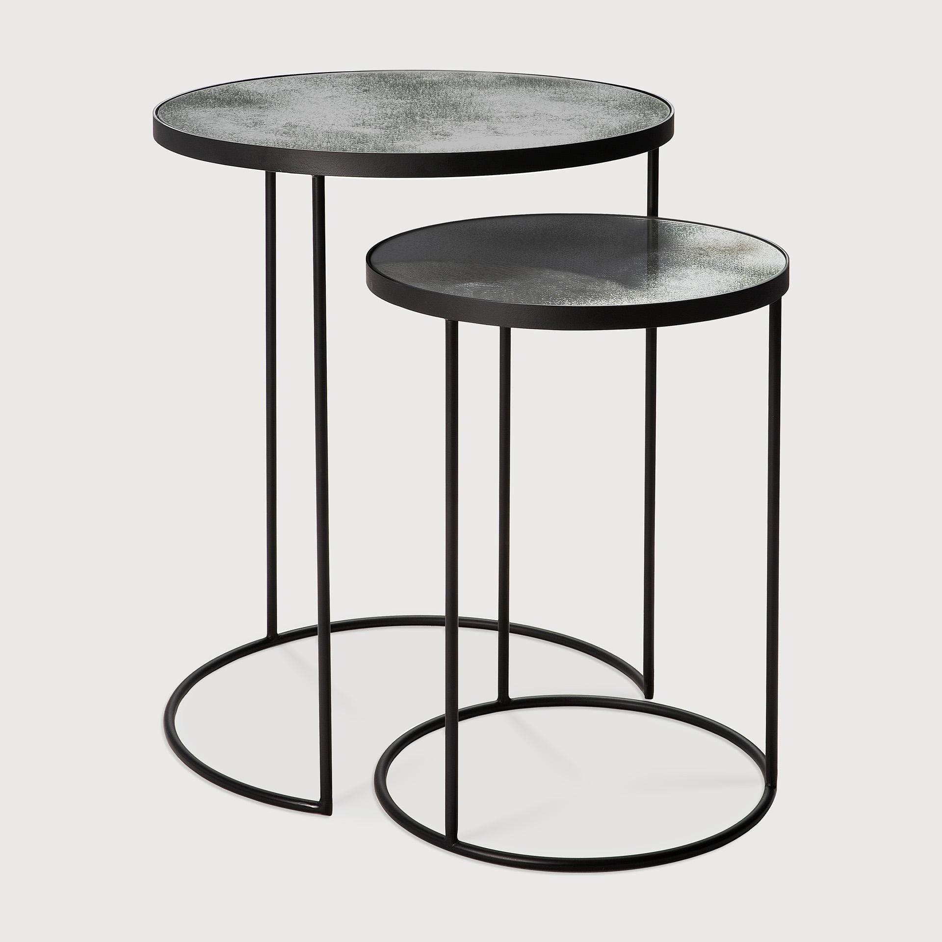 [20723*] Nesting side table set (Clear)