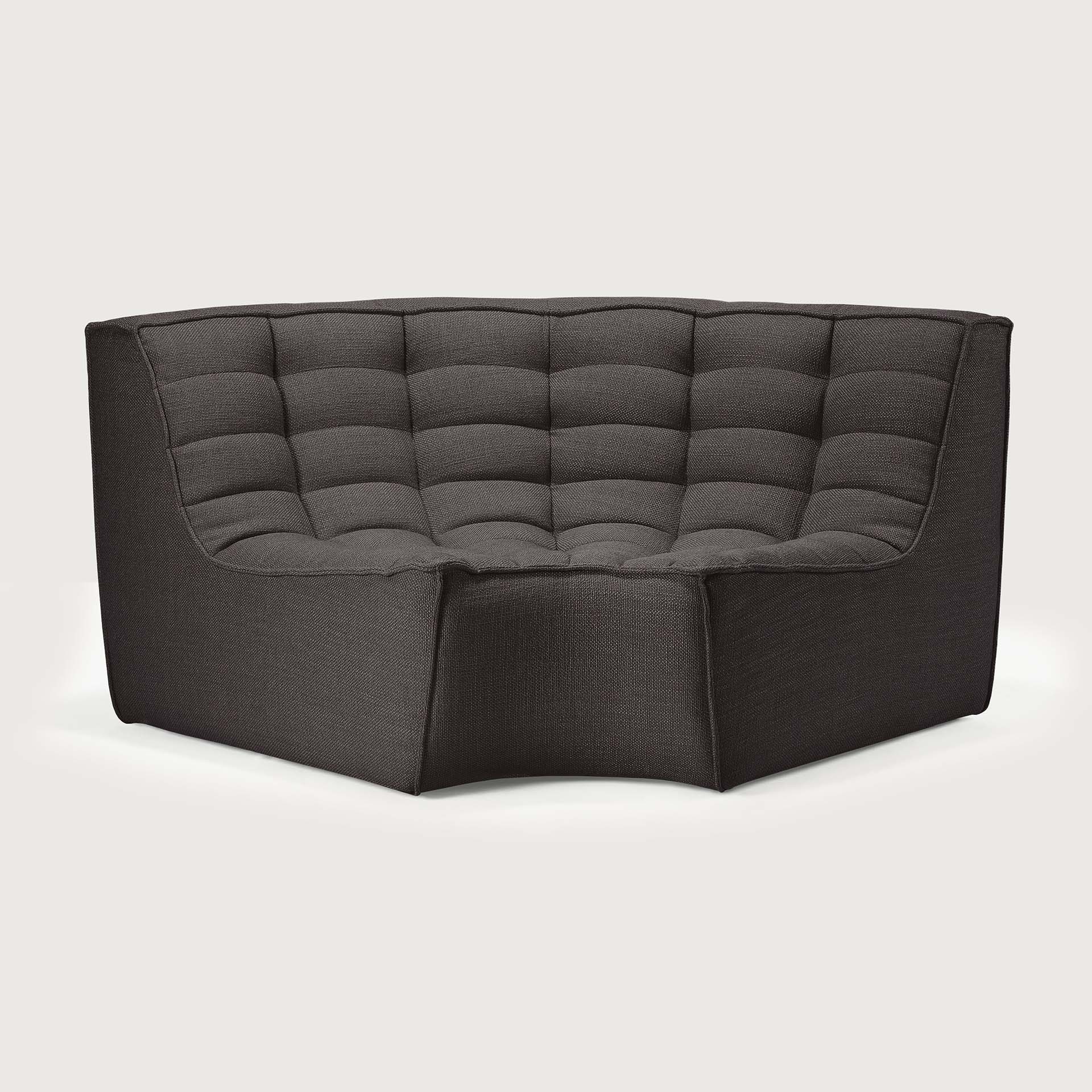 [20213*] N701 sofa - round corner (Dark grey)