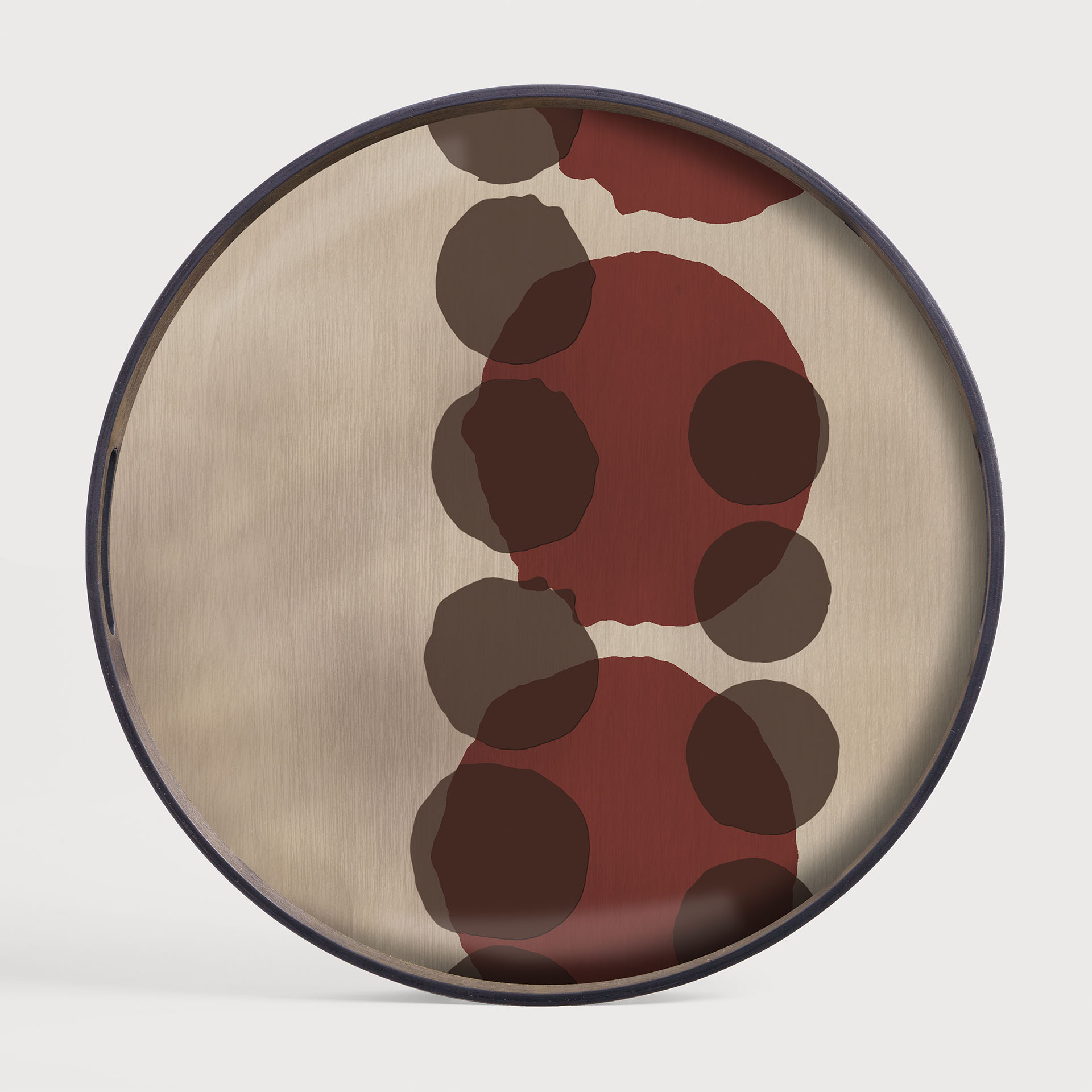 [20437*] Pinot Layered Dots glass tray