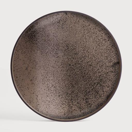 [20331] Bronze mirror tray - round (92x92x4cm)