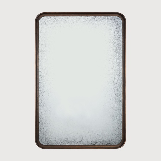 [20609*] Edge wall mirrorr - medium aged - mahogany