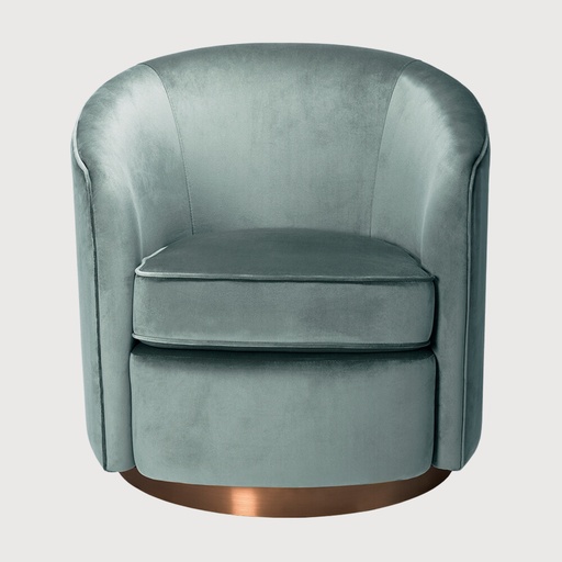 [20132*] Swivel armchair (Aqua)