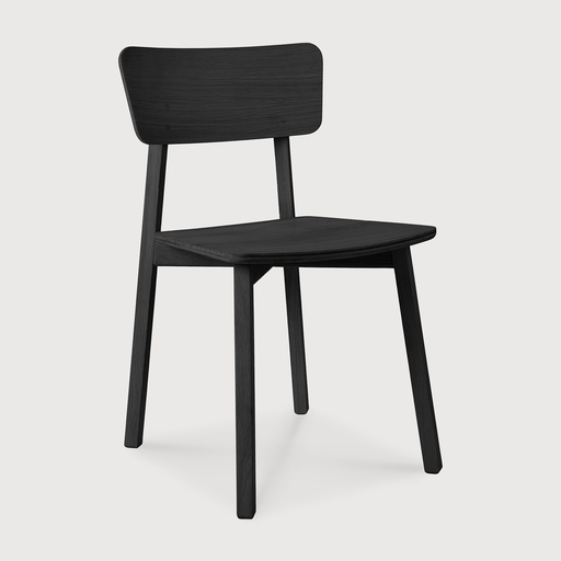 [50673] Oak Casale black dining chair