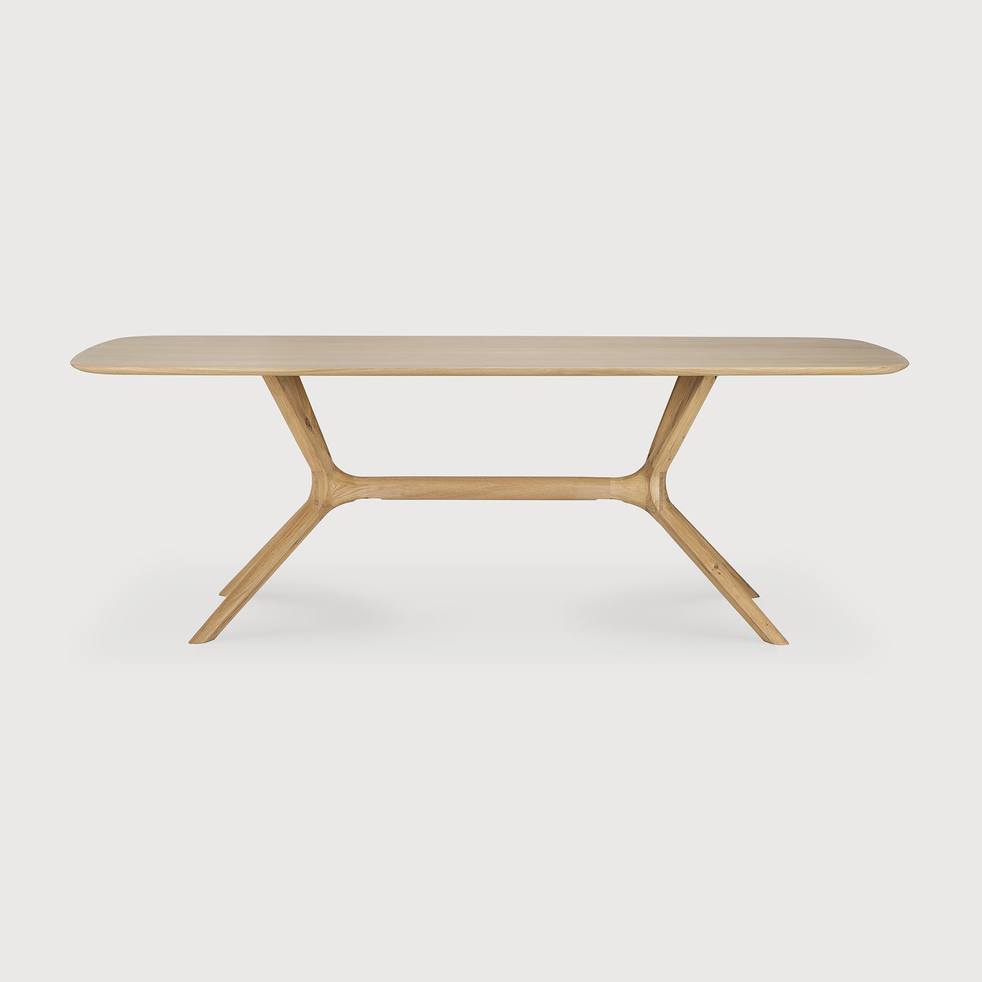 [50027] Oak X dining table (200x100x76cm)