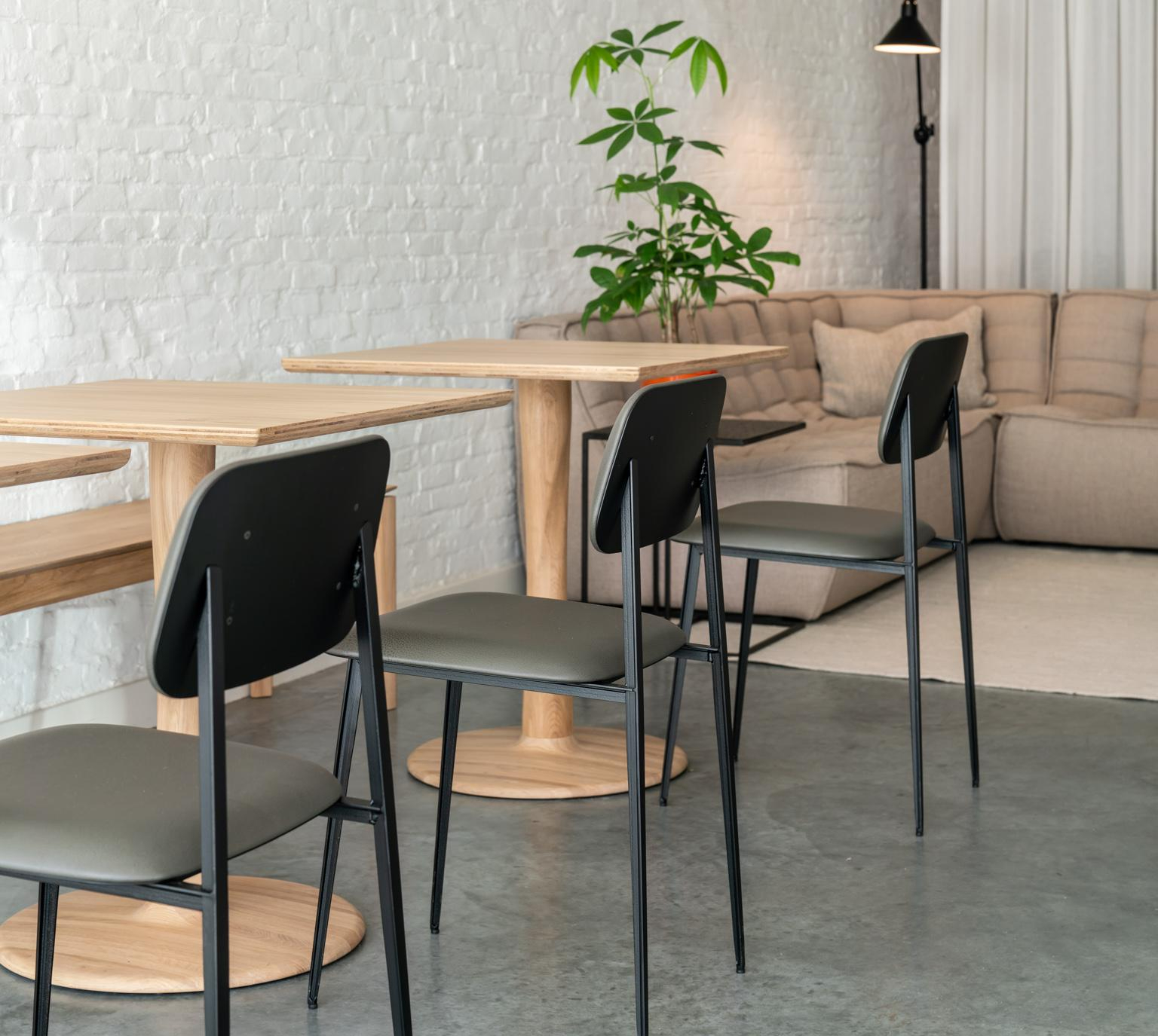 Live Light | Work space styled with the oak Torsion dining table, DC dining chair and the N701 sofa Live Light | Work space styled with the oak Torsion dining table, DC dining chair and the N701 sofa