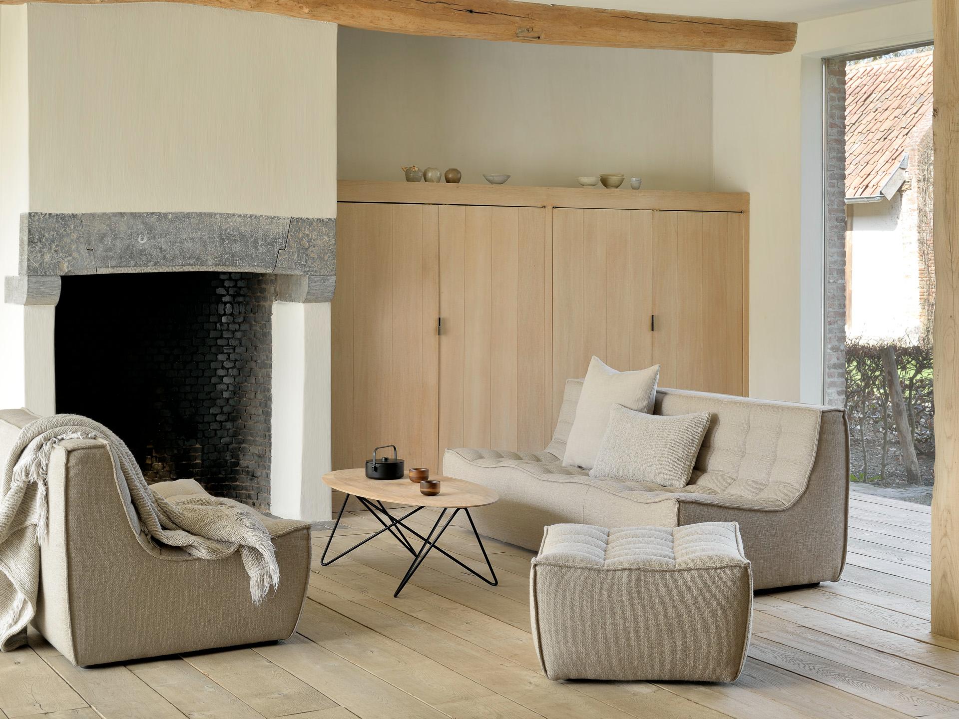 Living room furniture set with Ethnicraft furniture | Live Light