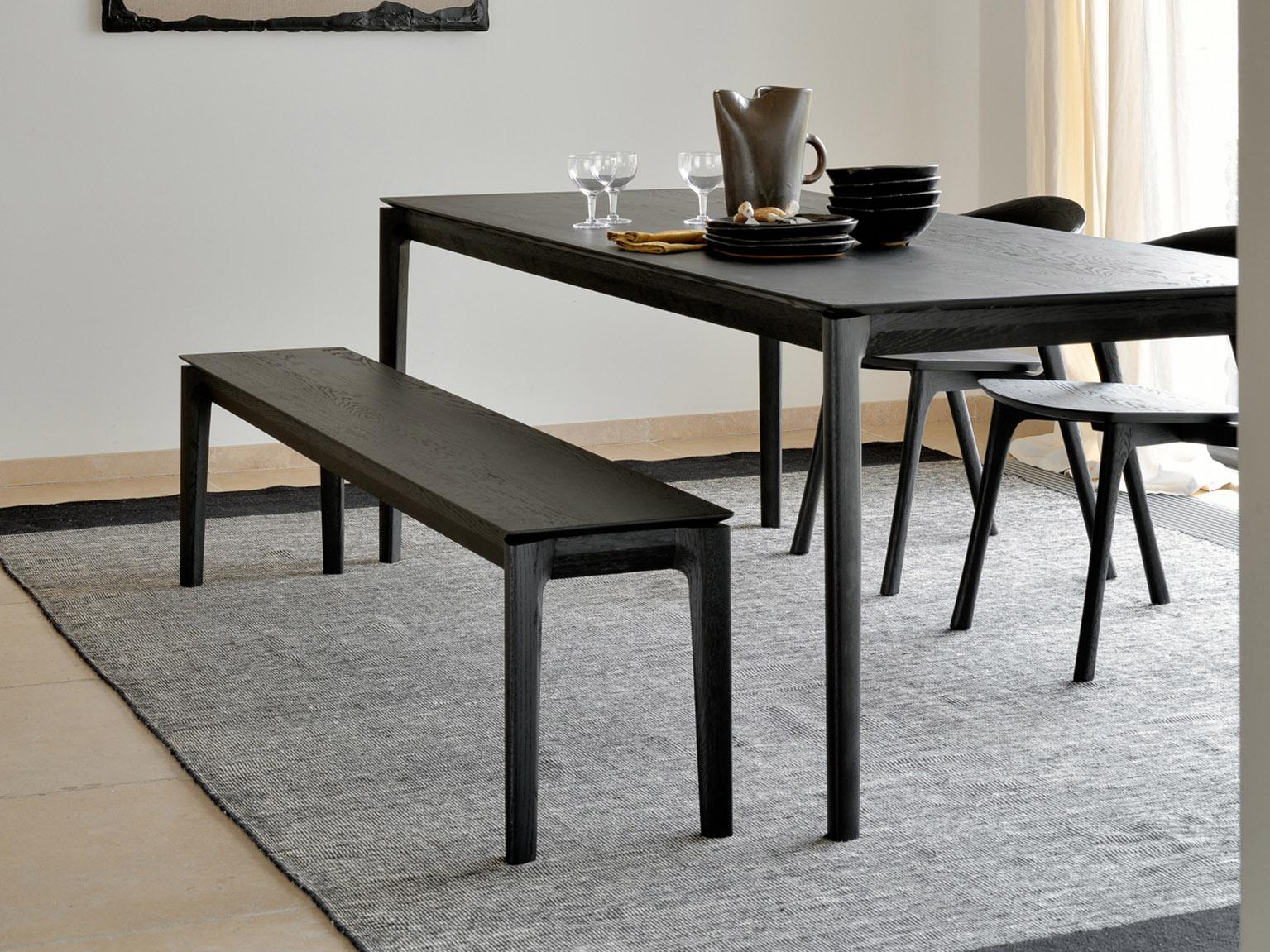 Bok black table and Bok black chair set | Live Light