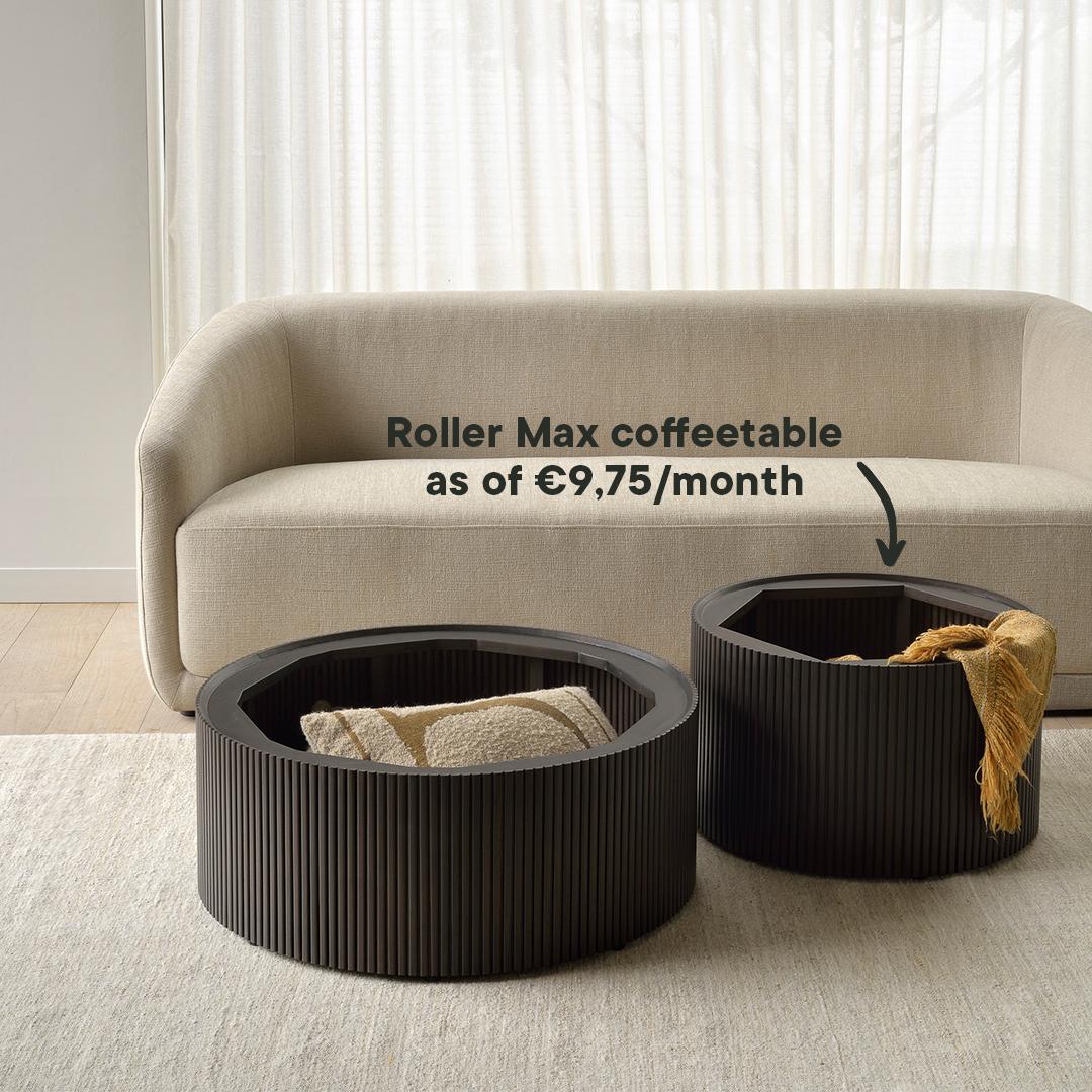 Trapeze sofa and Roller Max coffee table | Live Light Trapeze sofa and Roller Max coffee table | Live Light
