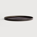 Slate Linear Squares glass tray 