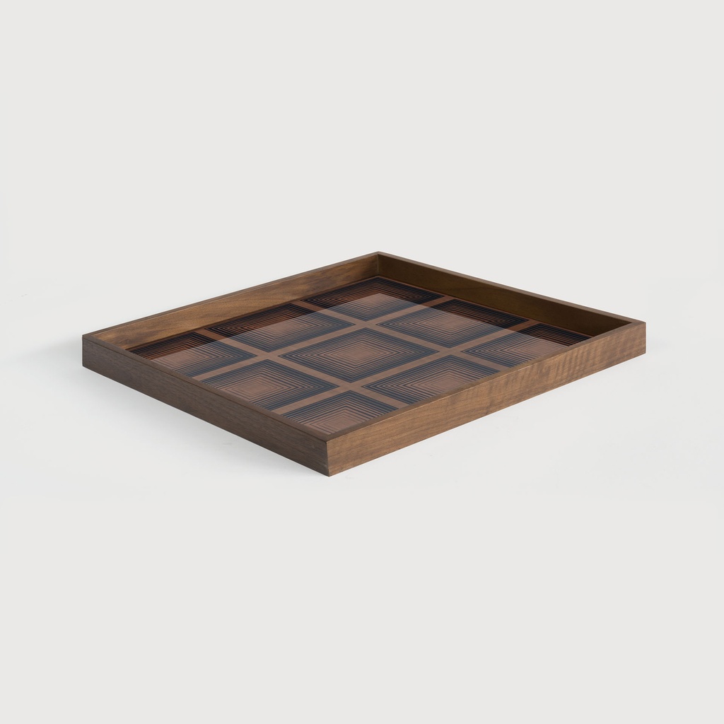 Ink Squares glass tray