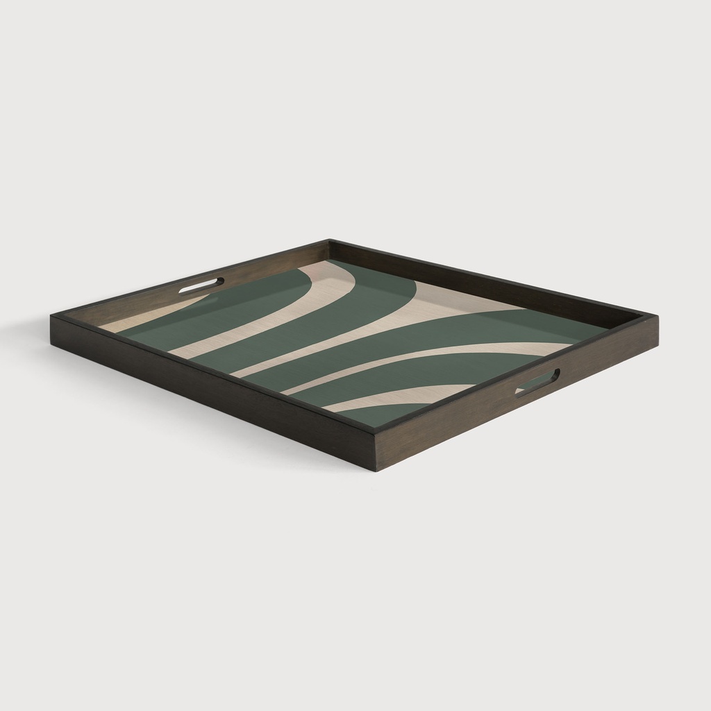 Slate Curves wooden tray