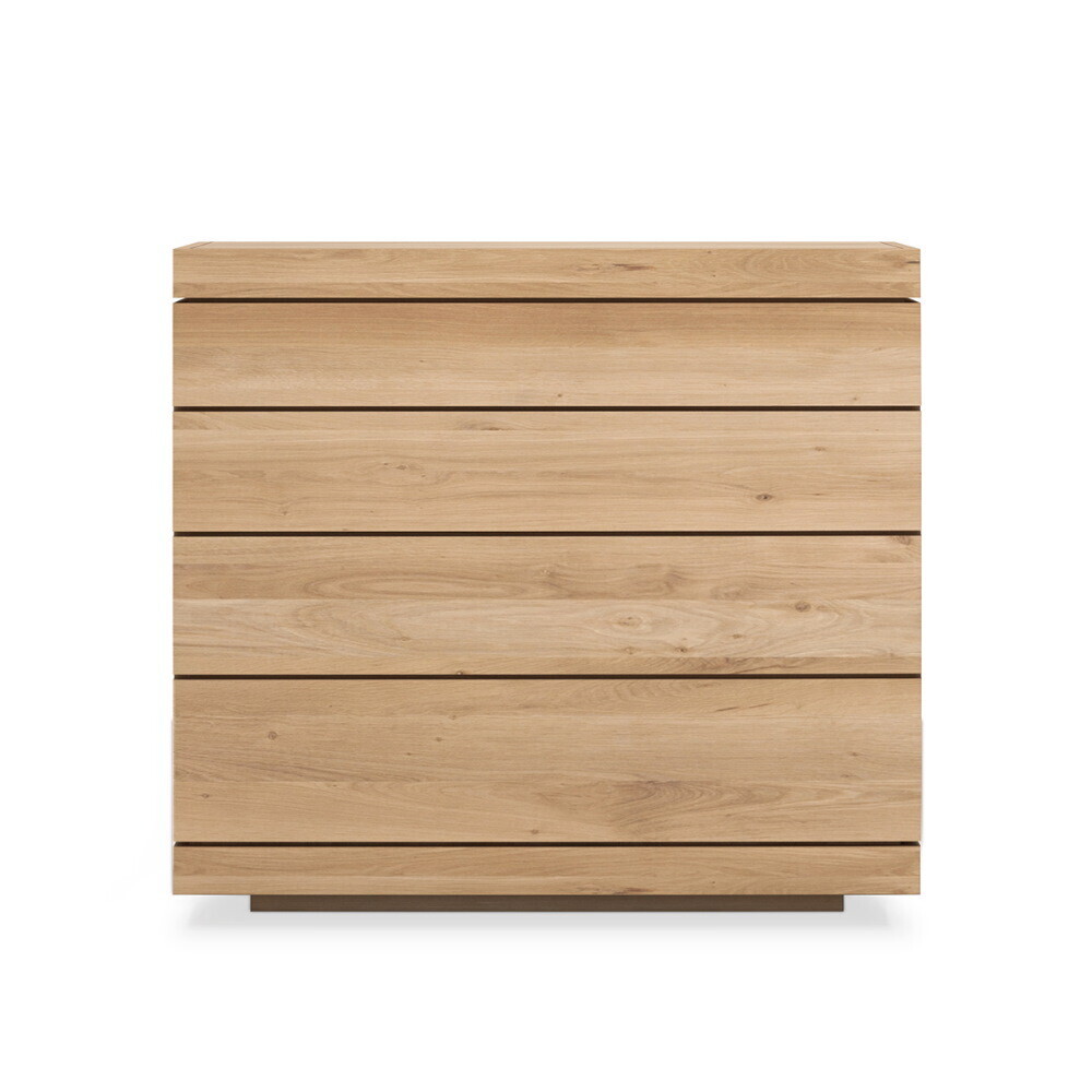 Oak Burger chest of drawers