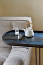 Oblong tray side table