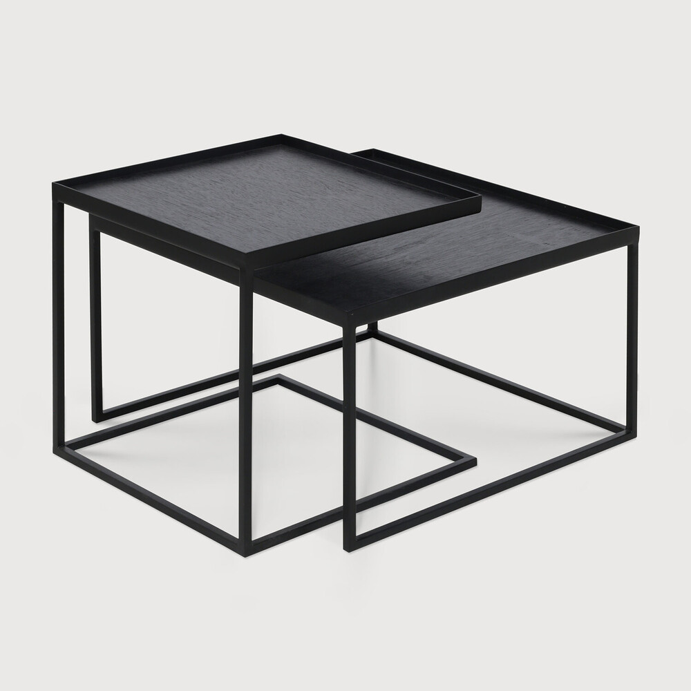 Square tray coffee table set - S/L (Trays not included)