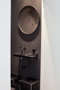 Wall mirrorr - heavy aged - wooden frame