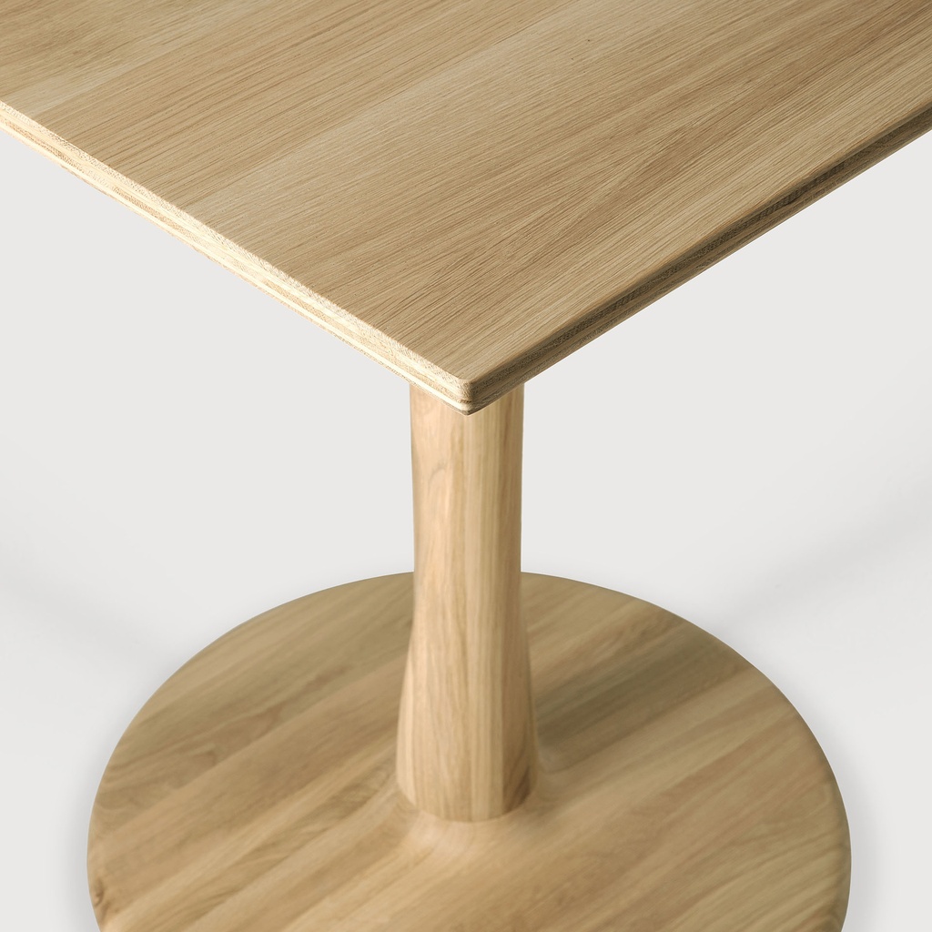 Oak Torsion square dining table 