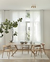 Oak X dining table