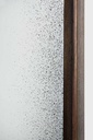 Edge wall mirrorr - medium aged - mahogany