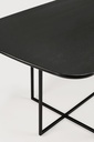 Oak Arc black dining table