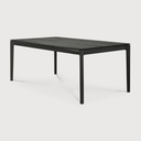 Oak Bok black dining table