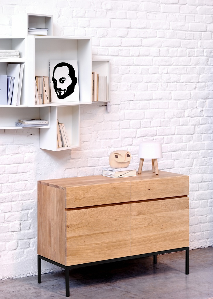 Ligna sideboard - black metal legs