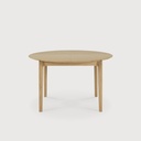 Oak Bok round extendable dining table