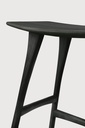 Oak Osso black counter stool