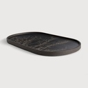 Black Tree wooden tray - oval