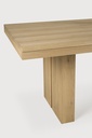 Oak Double extendable dining table