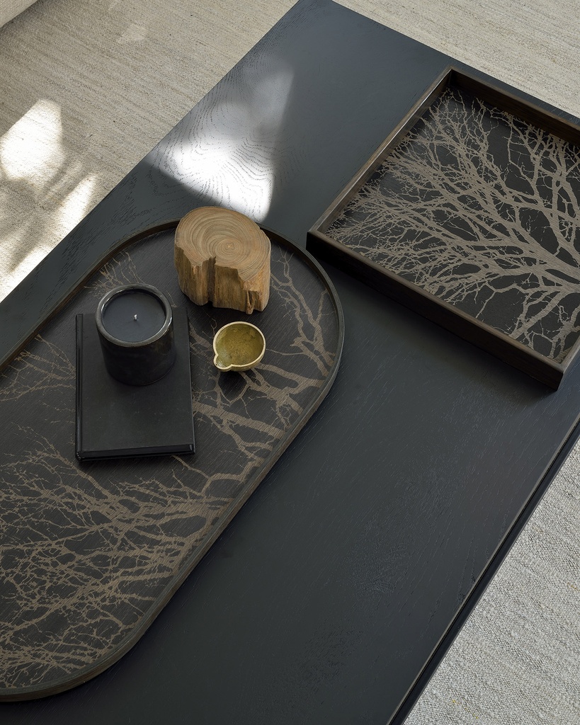 Black Tree wooden tray