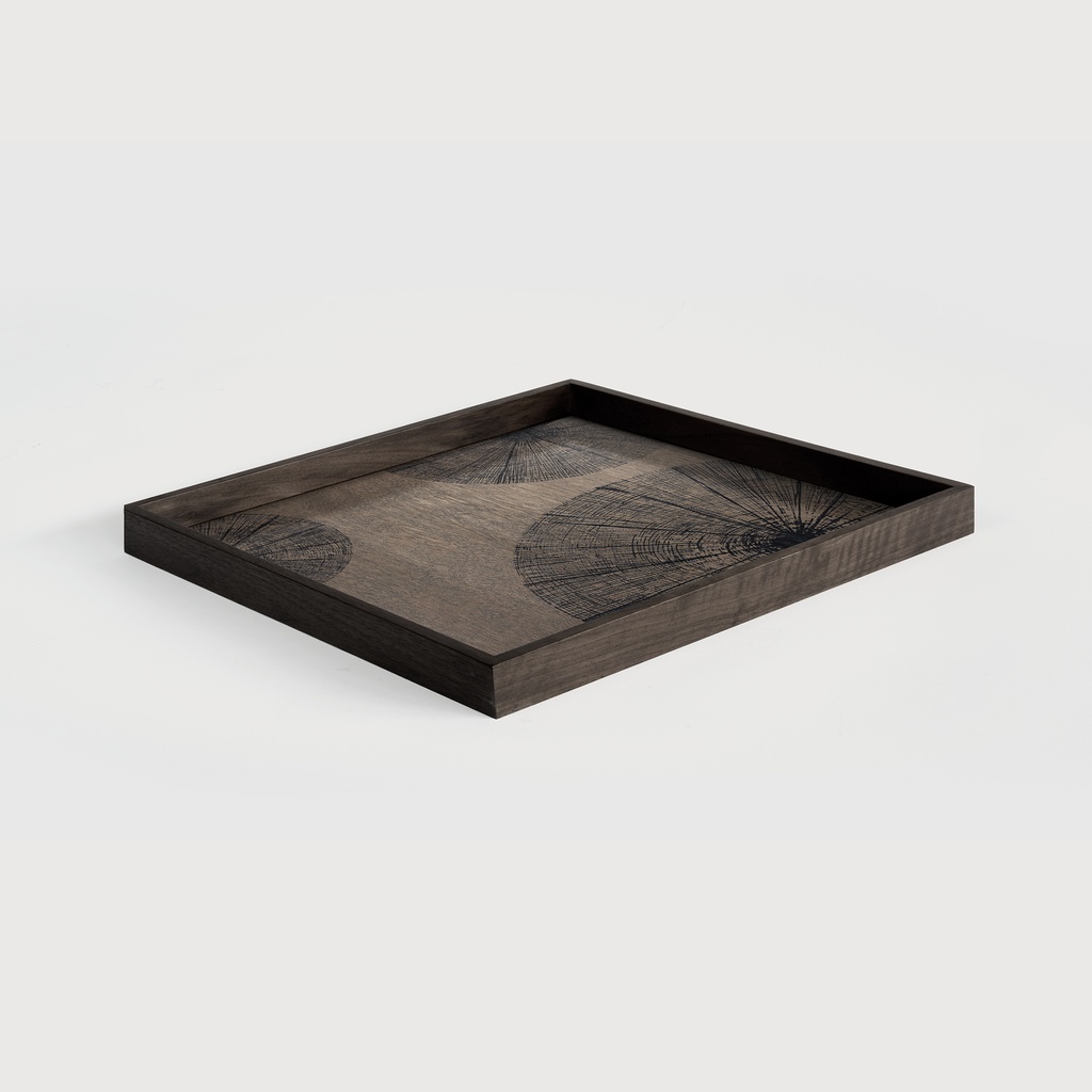 Black Slices wooden tray