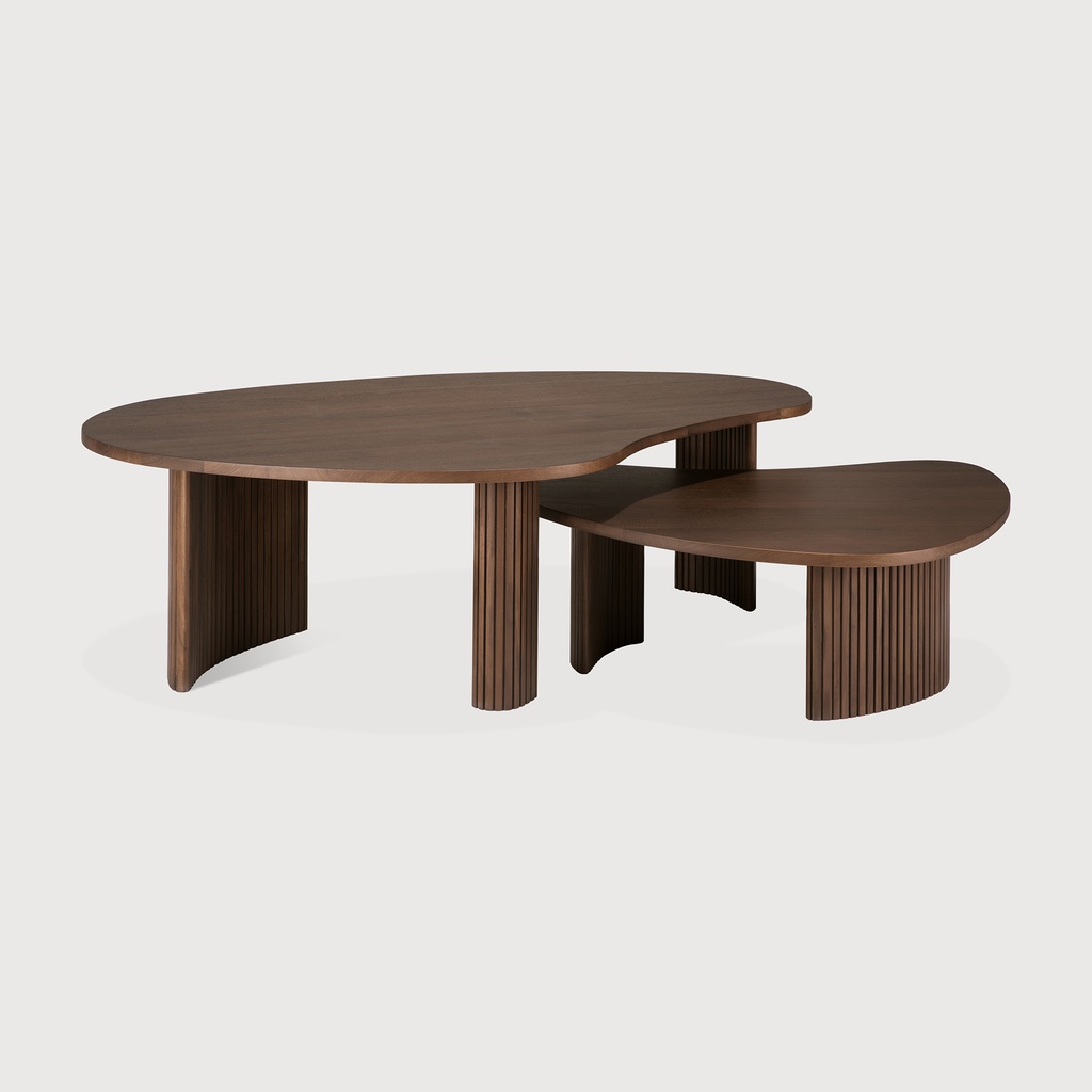 Teak brown Boomerang coffee table