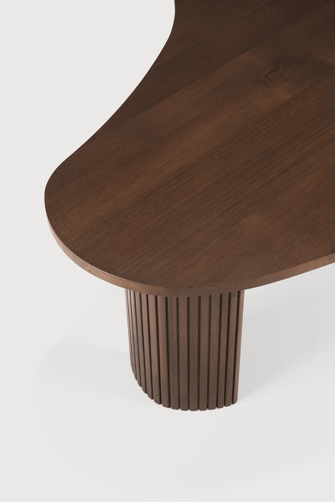Teak brown Boomerang coffee table