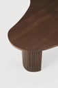 Teak brown Boomerang coffee table