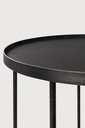 Round tray side table