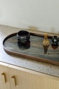 Bronze Organic glass tray 