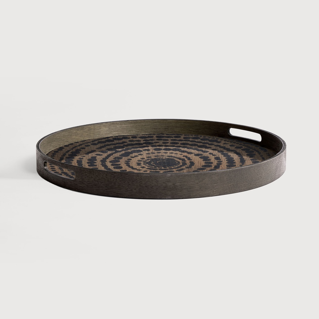 Black Beads wooden tray