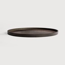 Bronze mirror tray - round