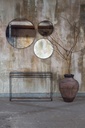 Bronze mirror tray - round