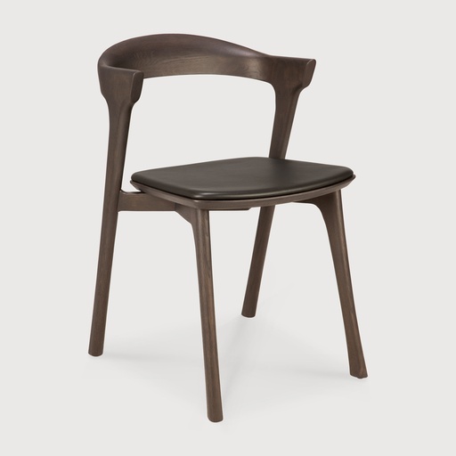[51551*] Chaise Bok en chêne brun (Brown leather)