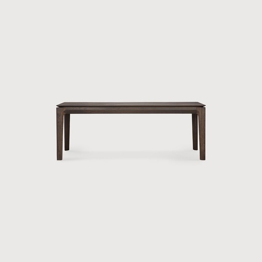 [51545] Oak Bok brown bench (126x35x46cm)