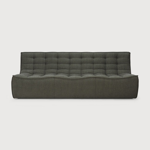 [20256] N701 sofa - 3 seater  (Moss Eco fabric)