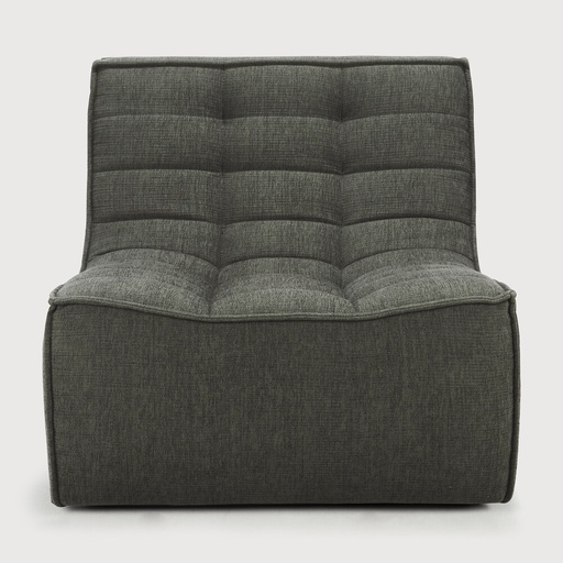 [20254] N701 sofa - 1 seater  (Moss Eco fabric)