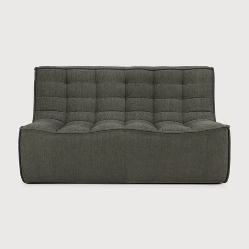 [20255] N701 sofa - 2 seater  (Moss Eco fabric)