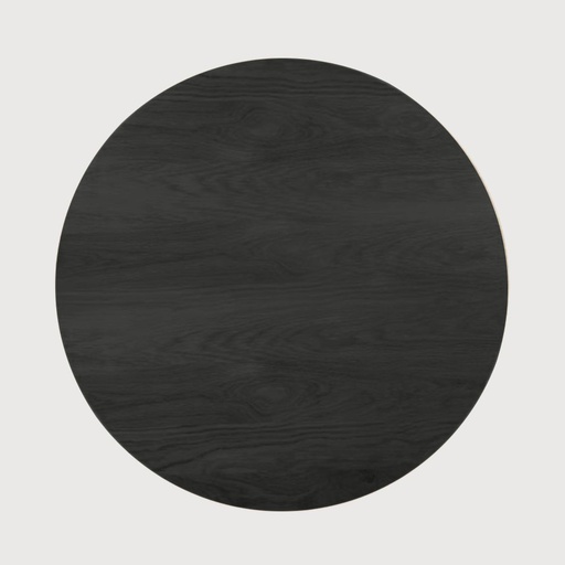 [L1200] Black teak round table top