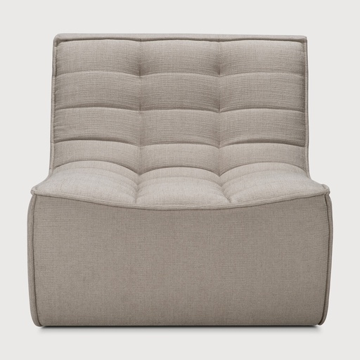 [20266] N701 sofa - 1 seater  (Ecru Eco fabric)